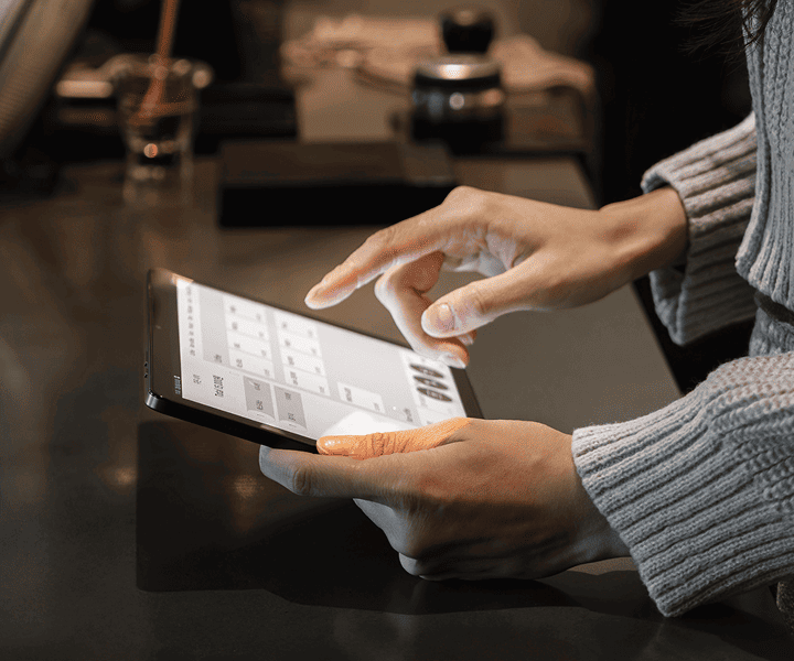 힛잇허브 태블릿으로 주문 및 결제 관리